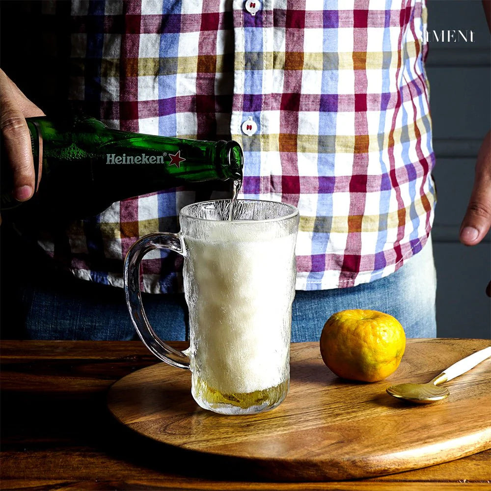 Impressionism Frosted Beer Mug Set